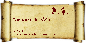 Magyary Helén névjegykártya